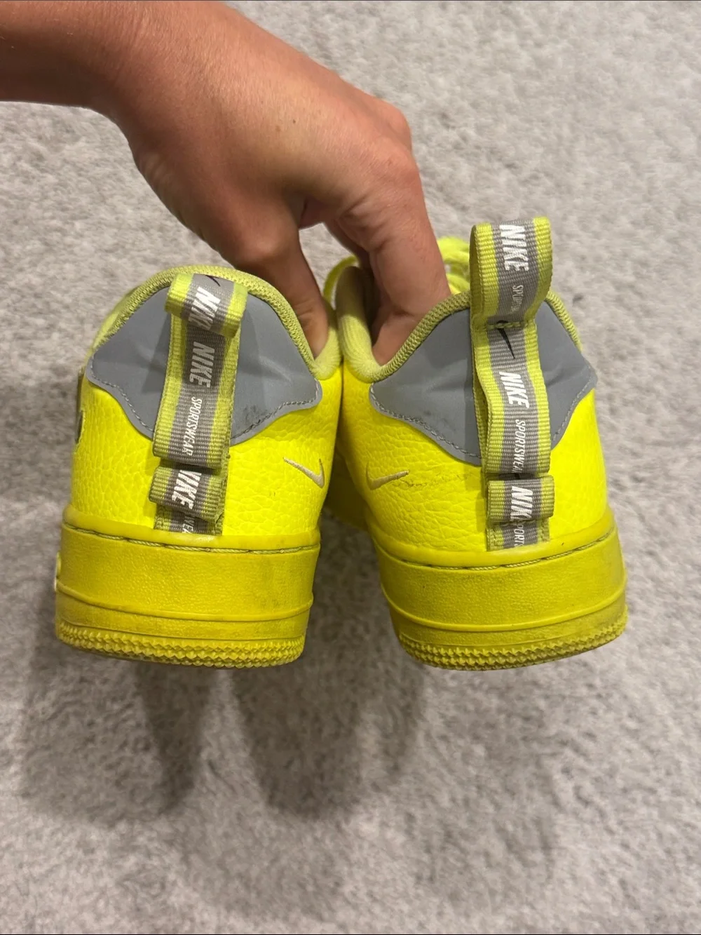 Nike Air Force 1 Low Neon Yellow with White Swoosh